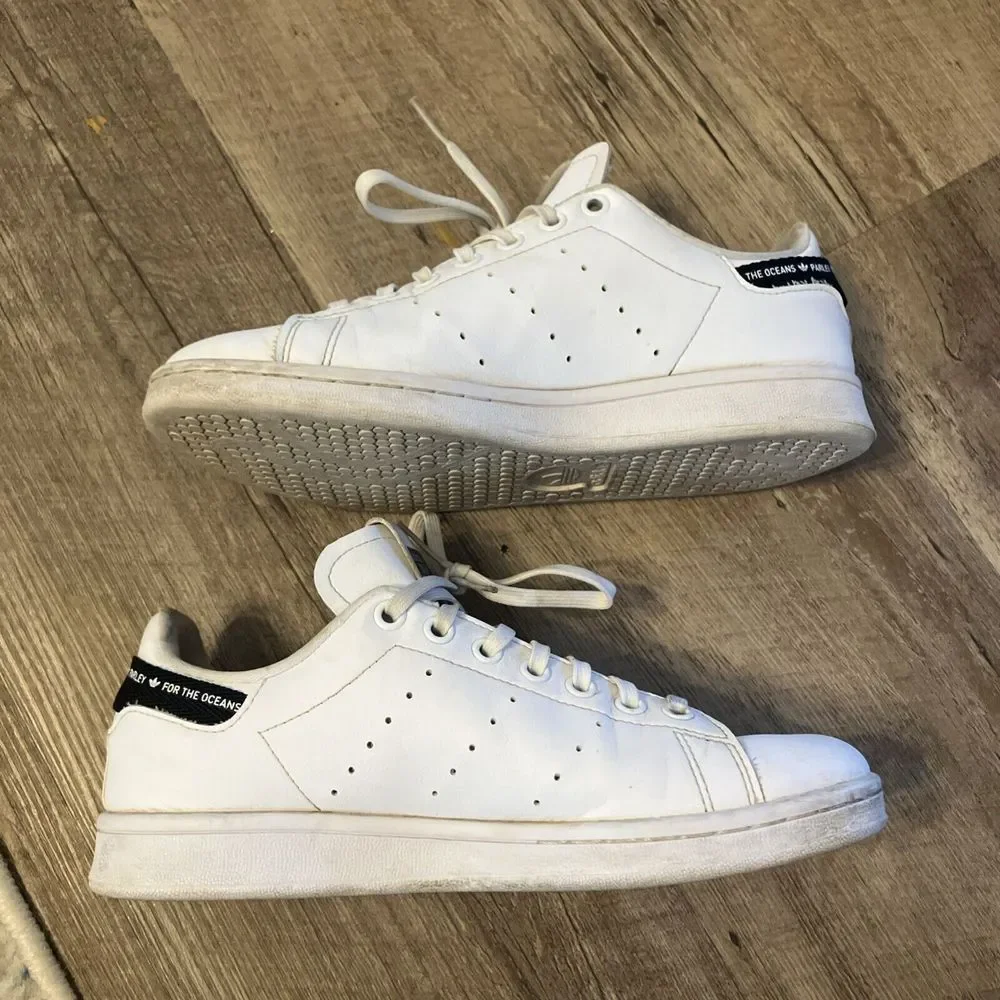 Adidas Stan Smith Parley Mens White Black Sustainable Sneakers‎ GV7614